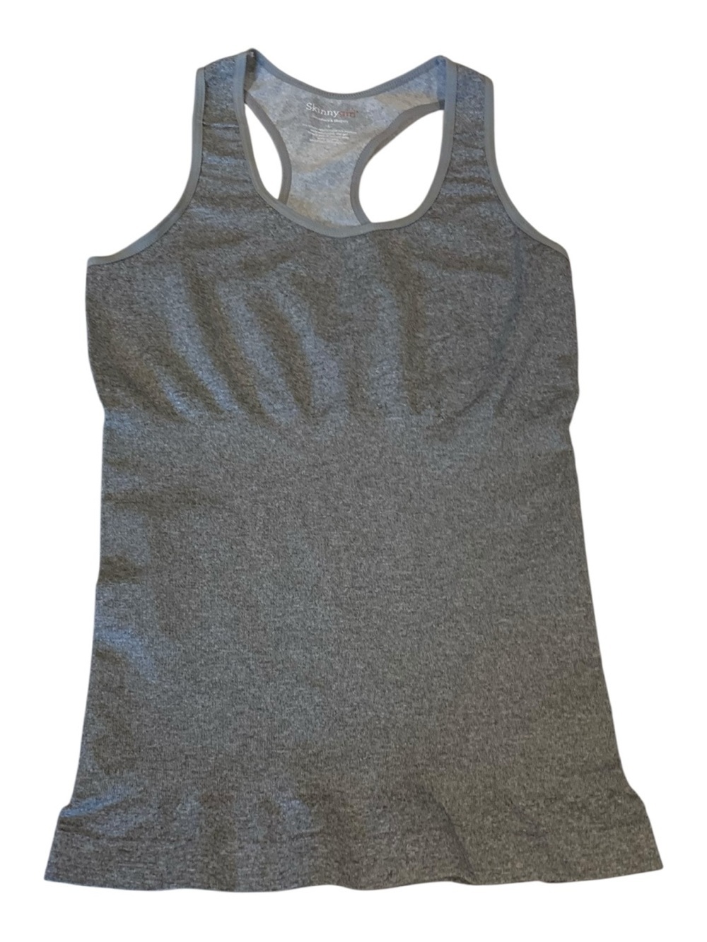 Skinnygirl Smoothers & Shapers Gray Racerback Shaper Tank Top Size L Seamless